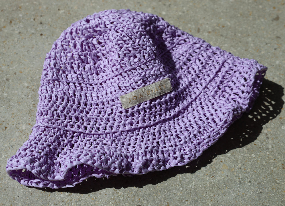 Mya Raffia Crochet Bucket Hat –