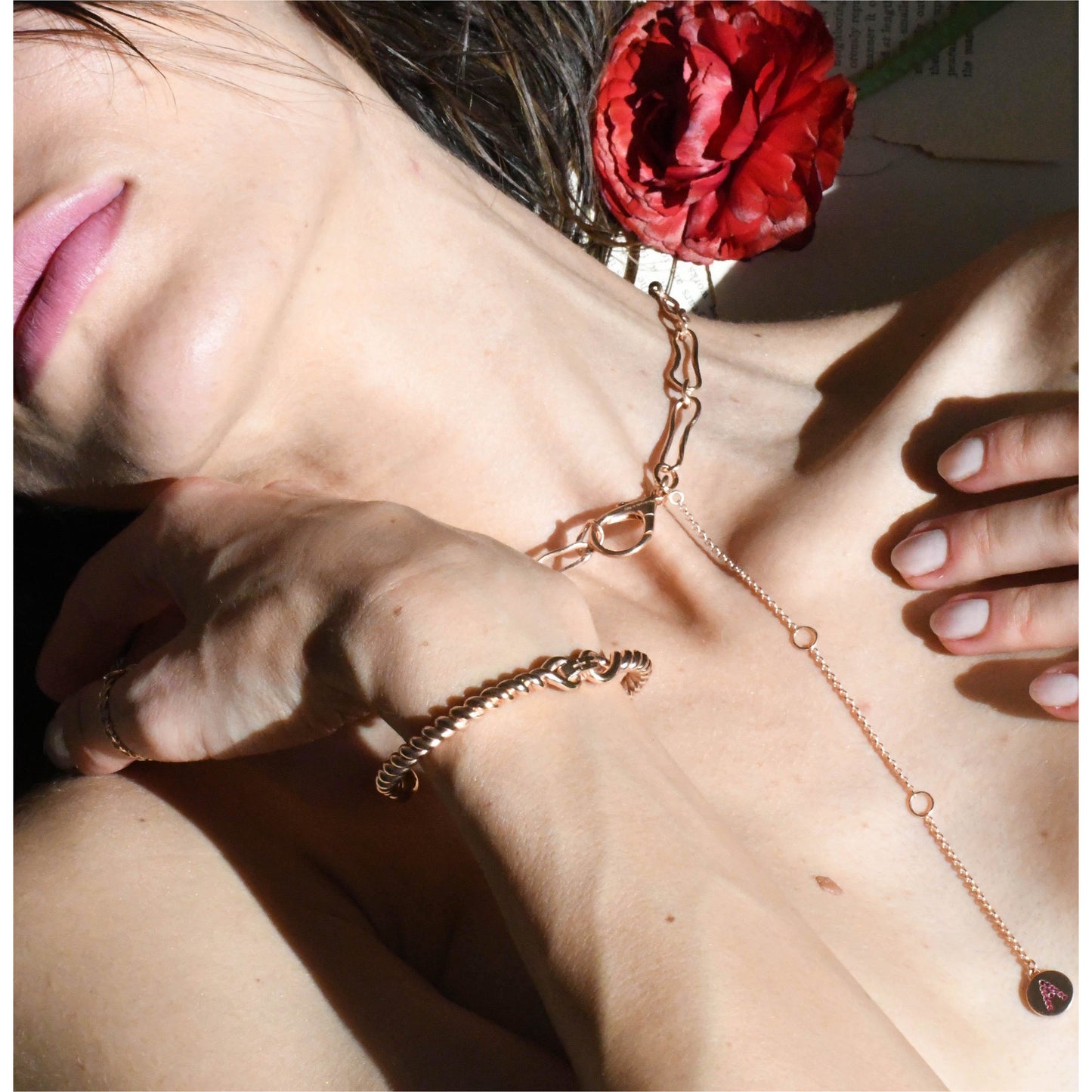 
                  
                    "A" for "Amore" Adjustable Choker - www.joa-diary.com
                  
                