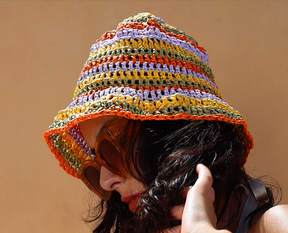 
                  
                    Mya Raffia Crochet Bucket Hat
                  
                