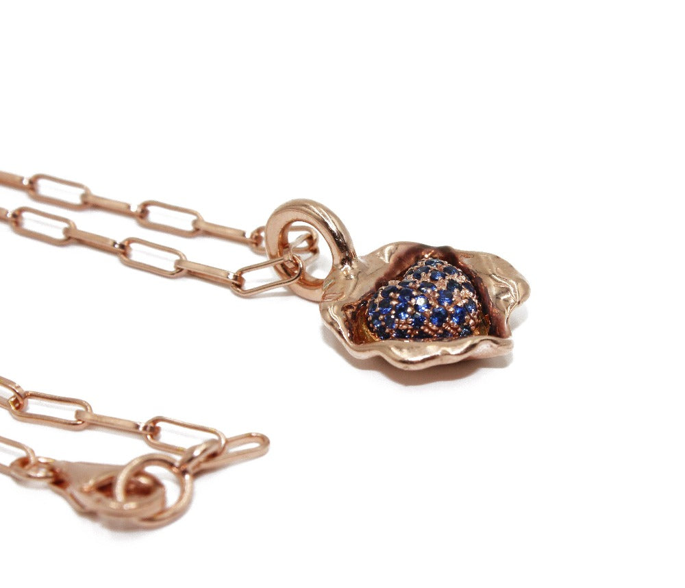 
                  
                    Self Love Pave Blue Sapphire Cluster Pendant Necklace - www.joa-diary.com
                  
                