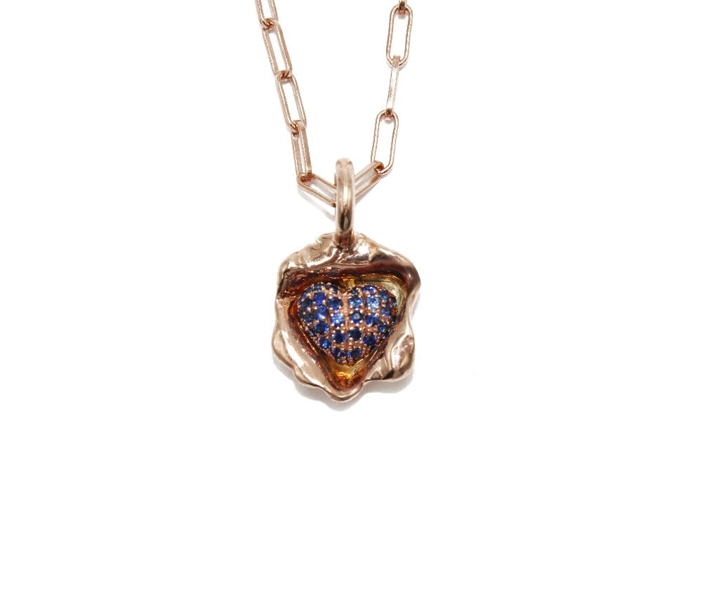 
                  
                    Self Love Pave Blue Sapphire Cluster Pendant Necklace - www.joa-diary.com
                  
                