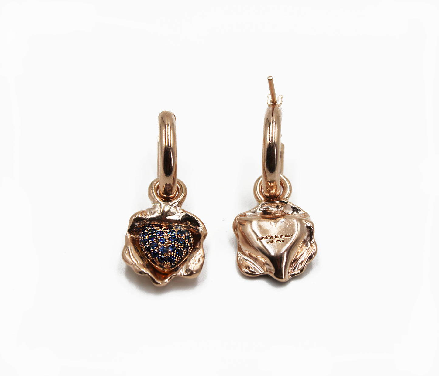 
                  
                    Pavé Sapphire Removable Heart Earrings
                  
                